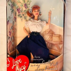 Barbie Outfit in Navy Blue Skirt & White Top